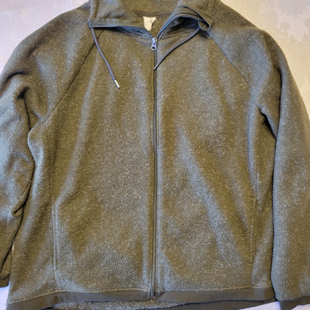 Cozy Olive Fleece Jacket